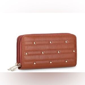 Brand New Unbranded Cognac Studded wallet